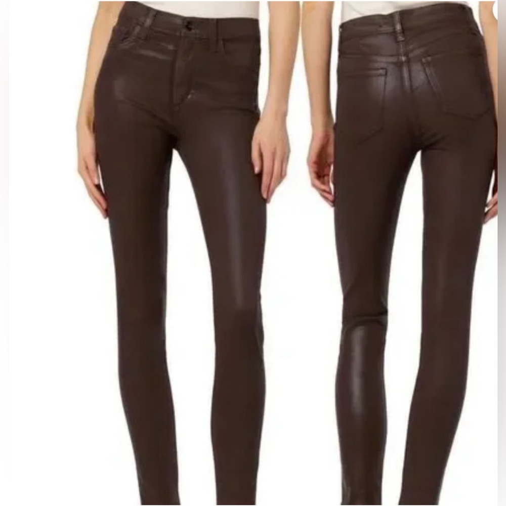 Joe’s Jeans the charlie high rise skinny ankle coated brown